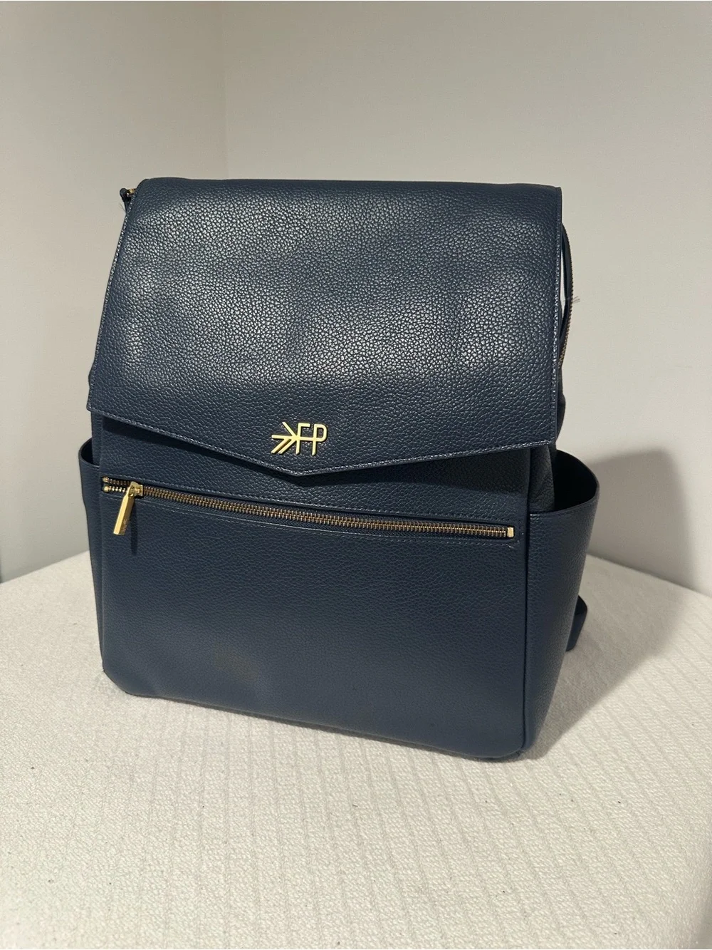 Freshly Picked Backpack Classic ll, Vegan leather, Navy Blue